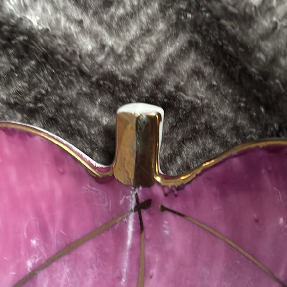 Vintage silver Pink Heart-Shaped dish trinket - Picture 8 of 11